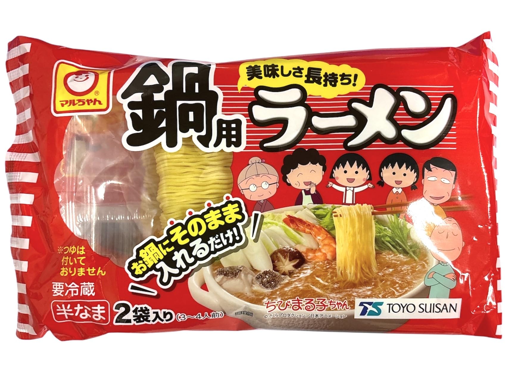 ラーメン丸 Amazon.co.jp: [冷蔵] 東洋水産 鍋用ラーメン 2袋入 180g : 食品・飲料