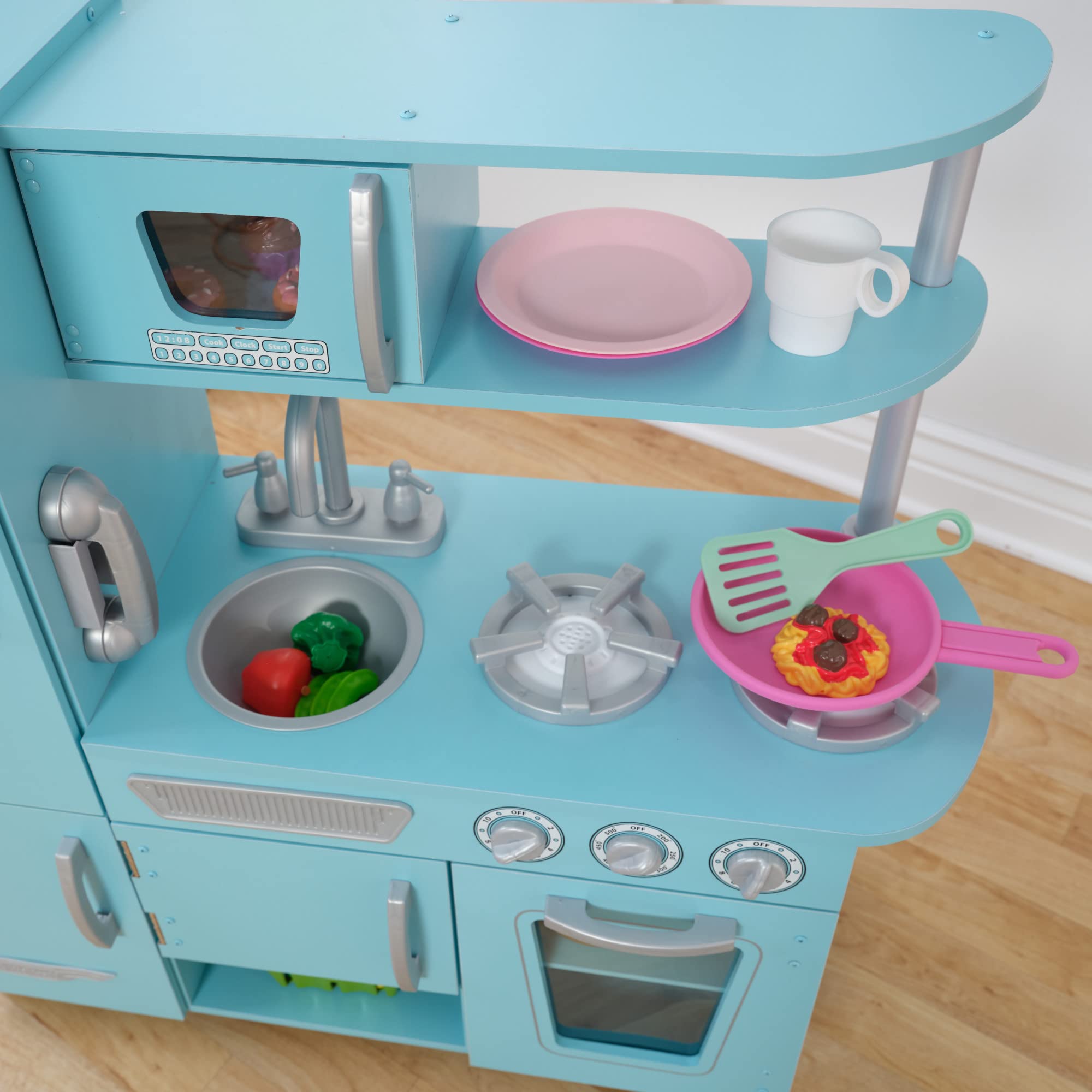 Kidkraft Vintage Luxe Mckinney Wooden Toddler Play Kitchen seeds