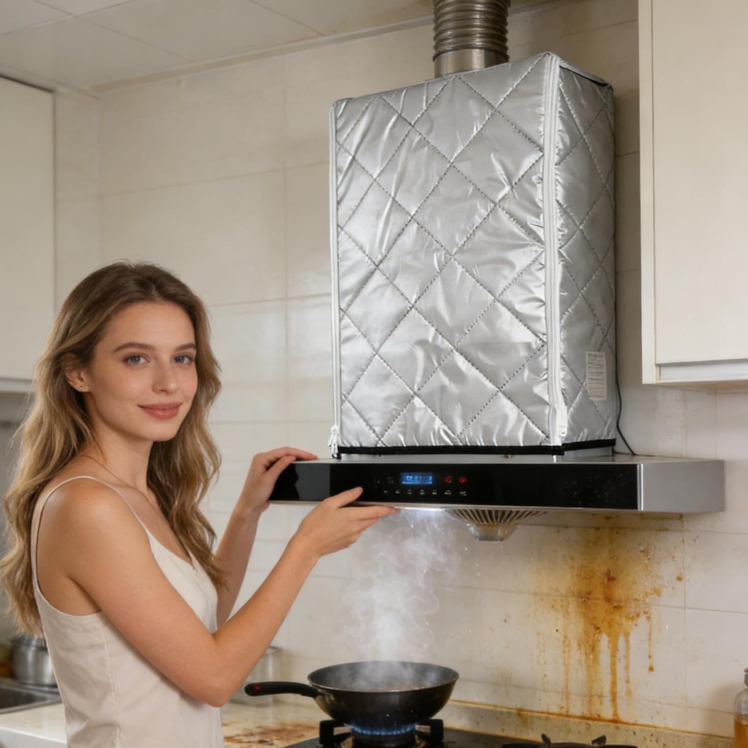 Water Heater Cover - Protective Kitchen Appliance Protector | Patio Heater Cover | for Cold Weather Winter Rain Snow Sand Garden Outside