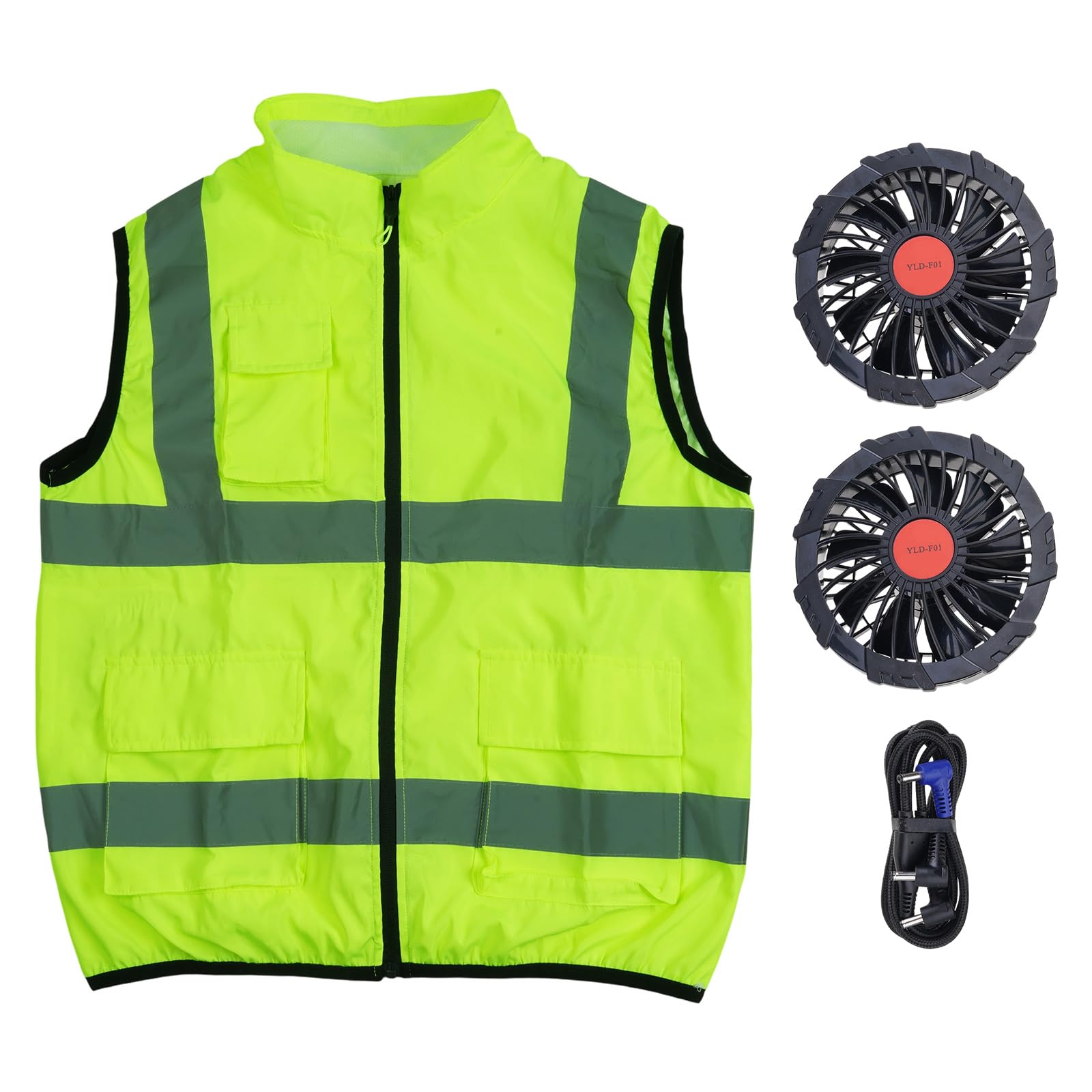 Chaqueta con ventilador para combatir el calor laboral extremo 3