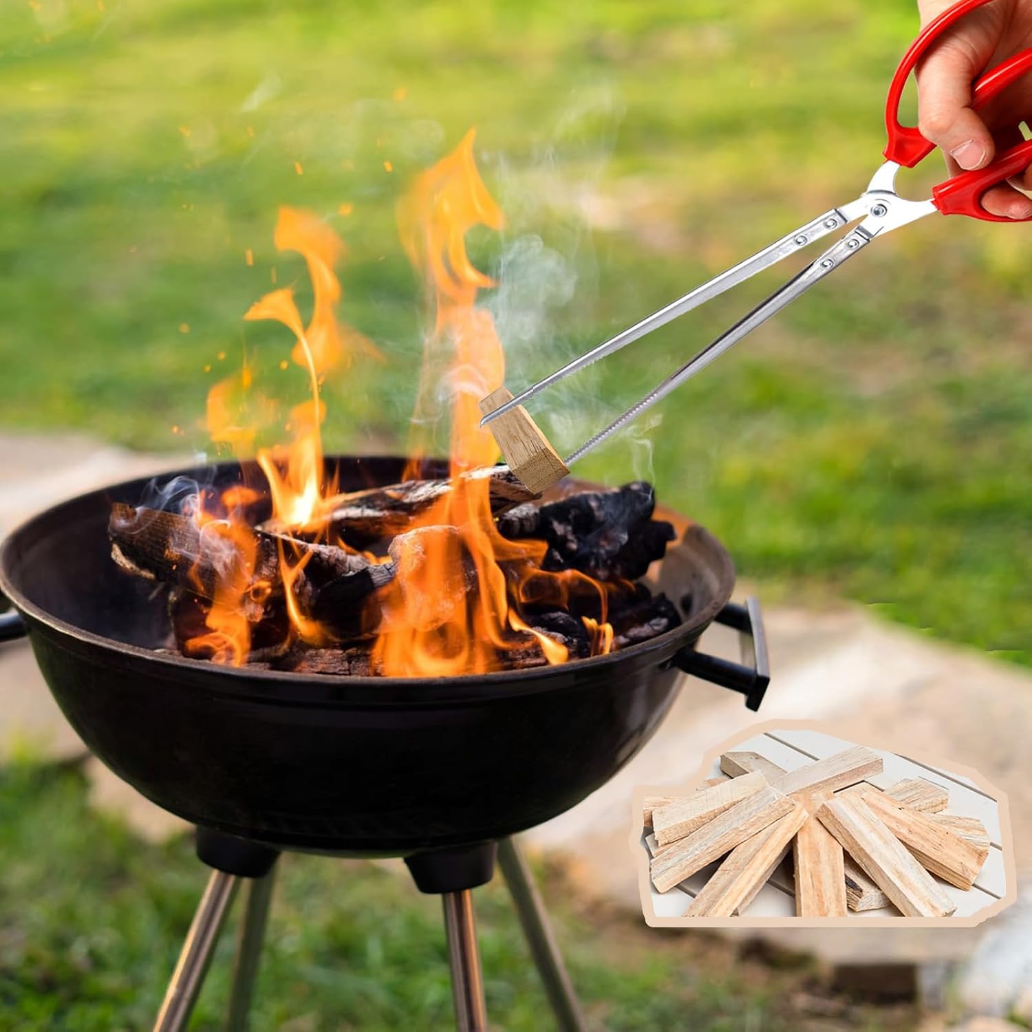 Mini Fire Stick Tongs Pellet Scoop Set Compatible with Solo Stove Mesa/XL image 2