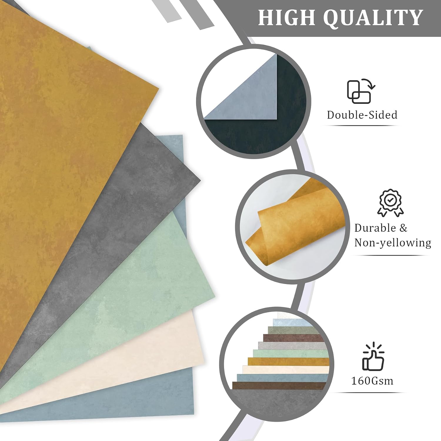 Scrapbook Paper 12x12 - 24 Sheets/24 Designs Double-Sided Textured Craft Paper, Boho Patterned Scrapbooking Paper for Scrapbook Supplies Junk Journals Card Making Origami Photo Album, Moss & Stone image 3