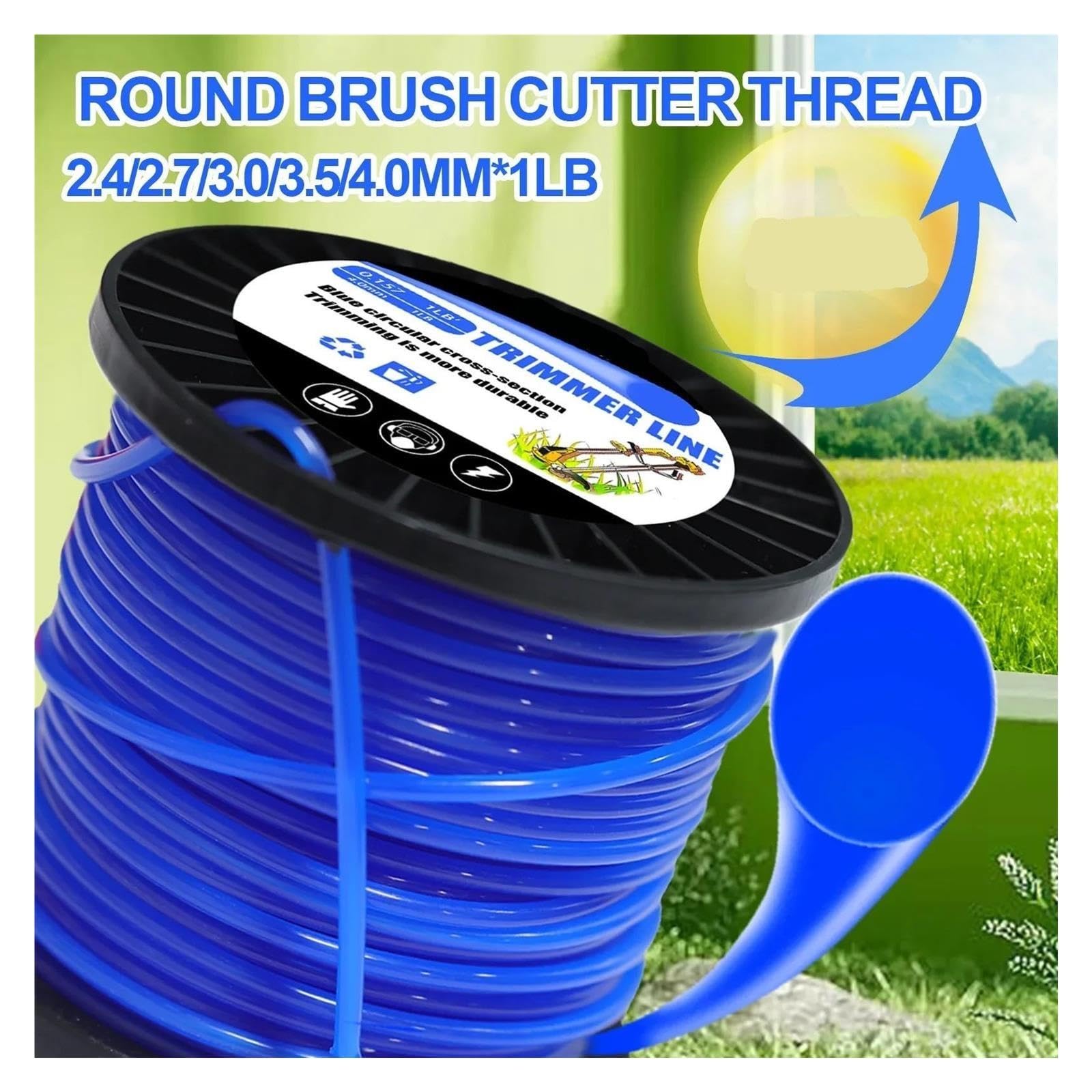 Cortadora de césped de Nailon de 2,4/2,7/3,0/4,0 mm