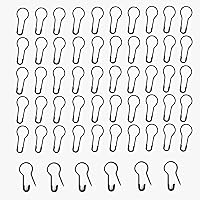 Transun Moo 500pcs Black Safety Pins 0.8" Metal Bulb Gourd Pins for Crafts, Quilting, Clothing Tags & DIY