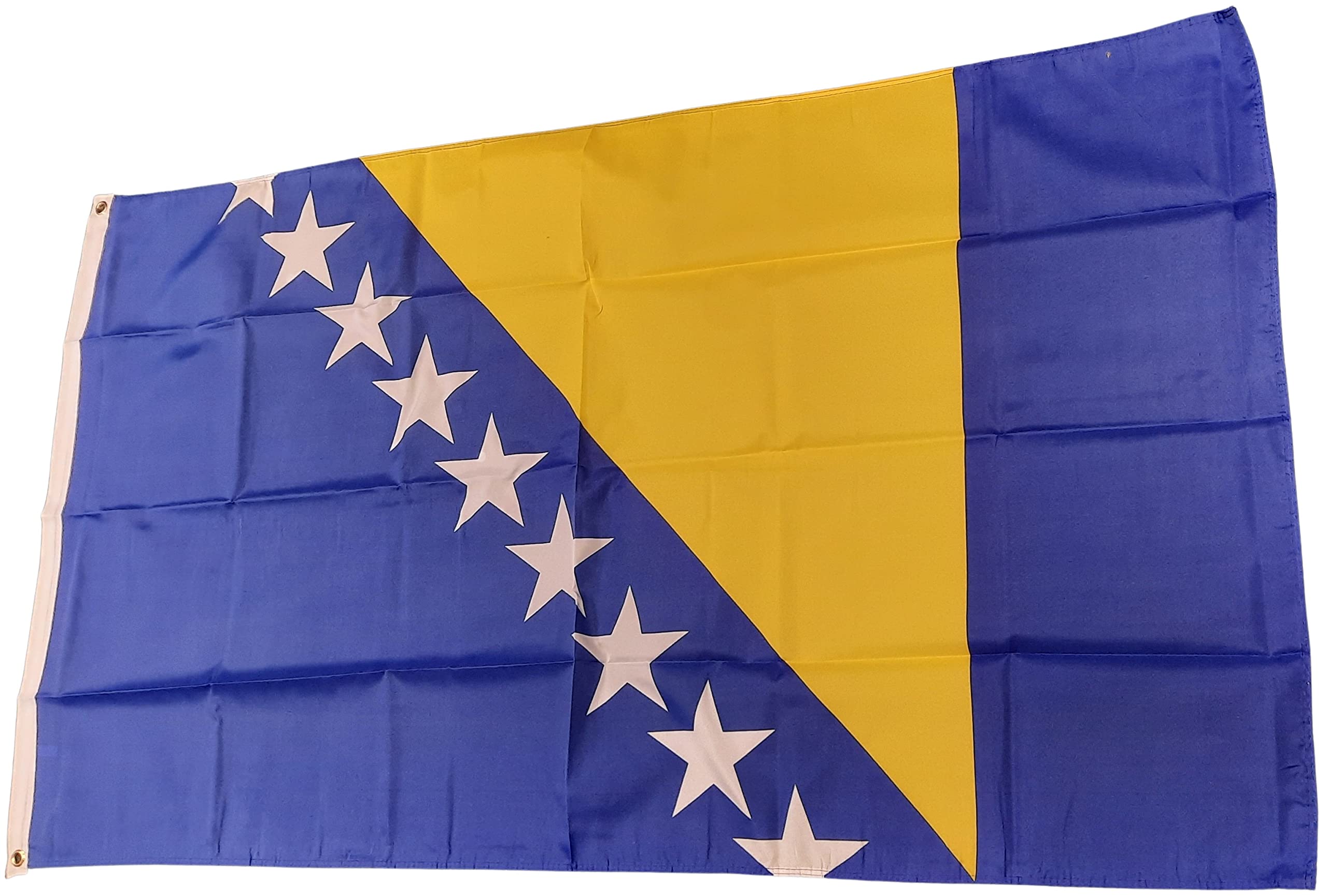 NWFlags Bosnia & Herzegovina Flag 5ft x 3ft 75d Premium Polyester Suitable For Flagpoles, Multicolor