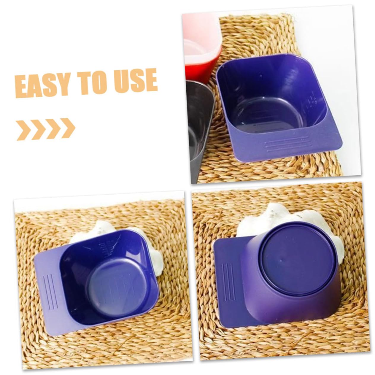 VICASKY 3 Set Ciotole Per Colorazione Con Dritto Ciotole Per Mischiare E Trattamenti Facile E Versatile Per Parrucchieri E Domestico 3 Pezzi*3