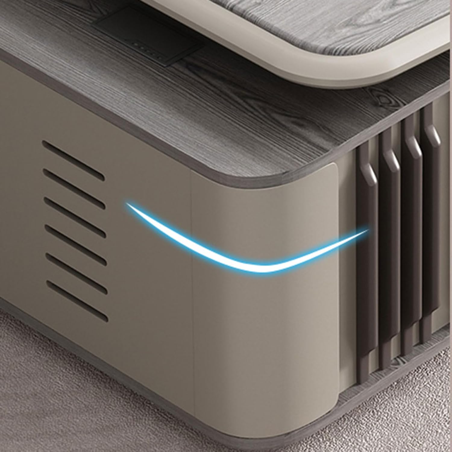 79" L Shaped Executive Desk with Storage Wood Computer Desk with Lateral Cabinet Study Writing Table Business Furniture Set for CEO Boss