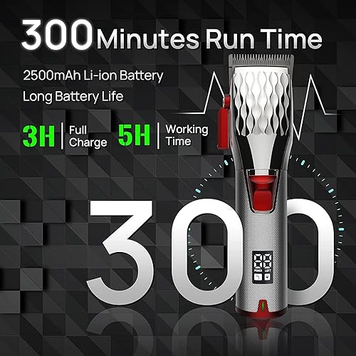 Vista 4 de Hair Clippers for Men, Professional Rechargeable Hair Clipper Barber Adjustment Salon Machine Hair Trimmer Cord and Cordless Electric Hair Cutting