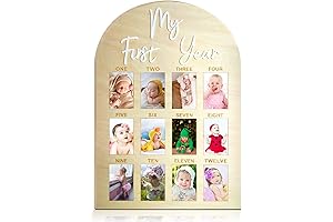 My First Year Monthly Picture Frame: Capture 1st Birthday Milestones