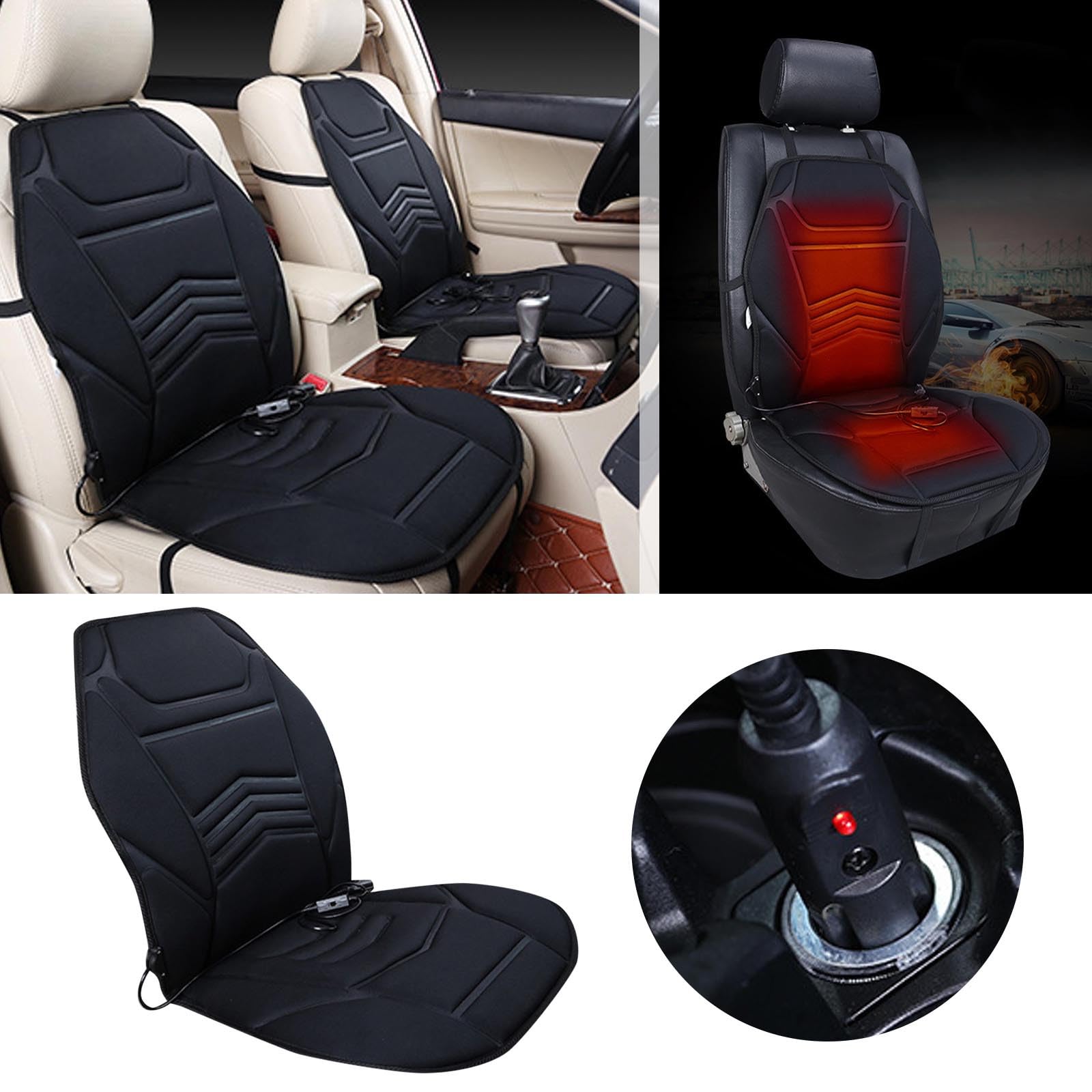 Produktbild von Winter Sitzbezug Für Auto Vordersitze Universal Sitzkissen Auto Vordersitze - Winter Sitzauflage Für Auto & Büro Sitzbezug Auto