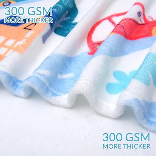 Miniatura 9 de BOOPBEEP Manta de camión de bomberos para niños y niñas, manta para niños pequeños para siesta de guardería, manta de felpa de forro polar suave