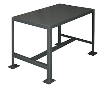 Durham Steel Medium Duty Machine Table, MT244824-2K195, 1 Shelves, 2000 lbs Capacity, 48" Length x 24" Width x 24" Height