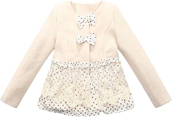Richie House Girls Sweet Overcoat with Bow