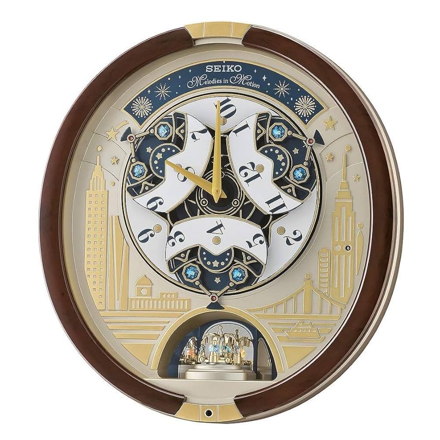 【kaho⭐︎mama】SEIKO 16和音40曲　スワロフスキー掛時計 kaho⭐︎mama】SEIKO 16和音40曲 スワロフスキー掛時計 kaho