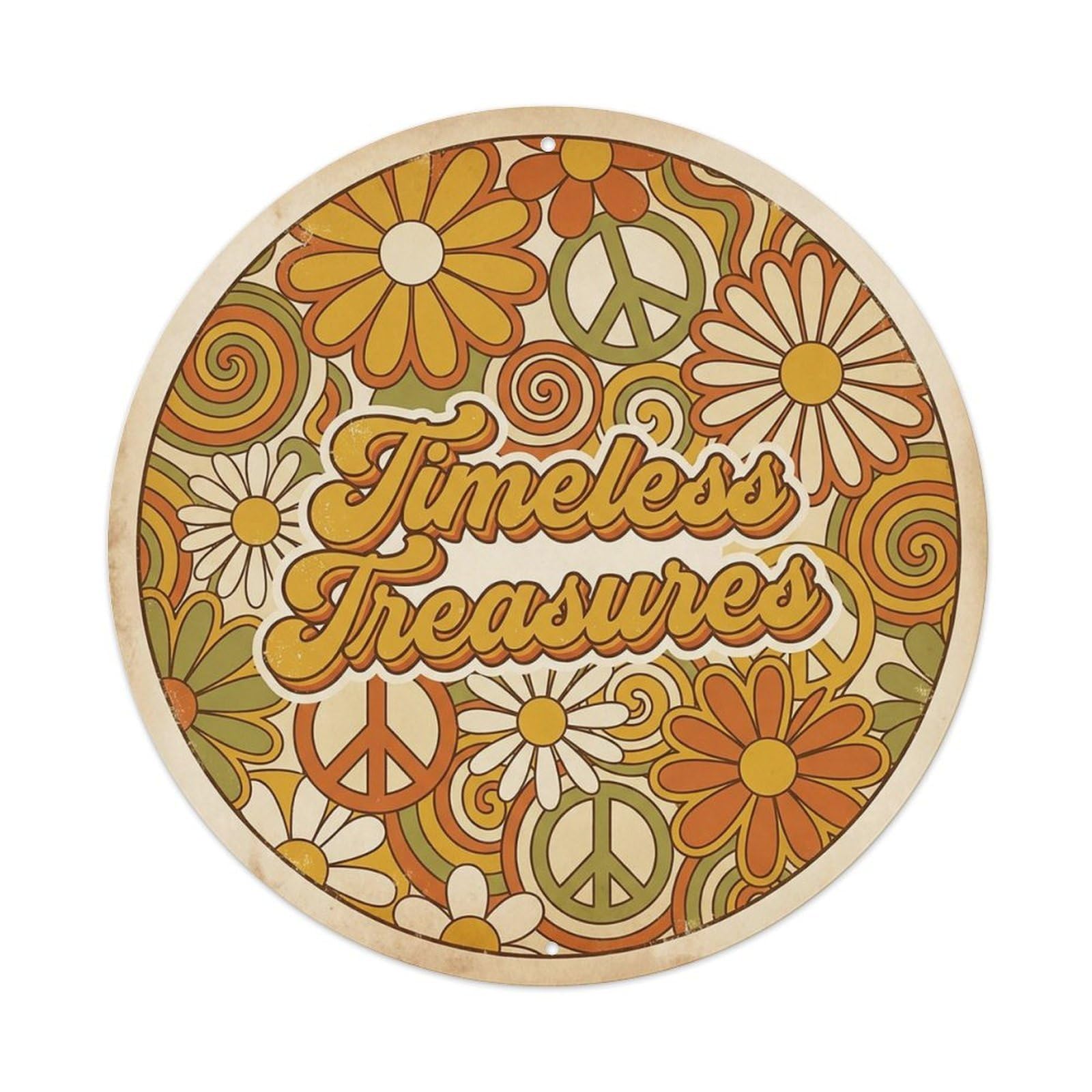 Vintage She Shed Floral Timeless Treasures Metal Tin Sign