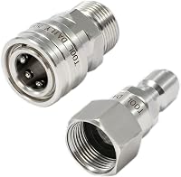 Tool Daily M22 14mm Nyomásmosó Adapter Készlet Rozsdamentes Gyorscsatlakozó 5000PSI 1