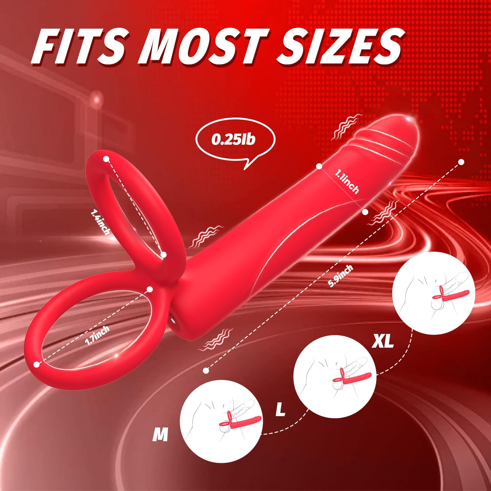 Giocattoli anali, anello vibrante per il pene, sex toys per uomini, dildo anale, vibratore maschile con 10 modalità di vibrazione, dildo strap-on, butt plug con anello per il pene,