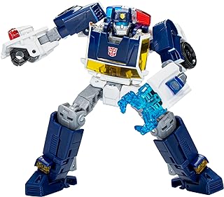 Transformers Legacy United Deluxe Class Rescue Bots Universe Autobot Chase, 5.5-inch Converting Action Figure, 8+