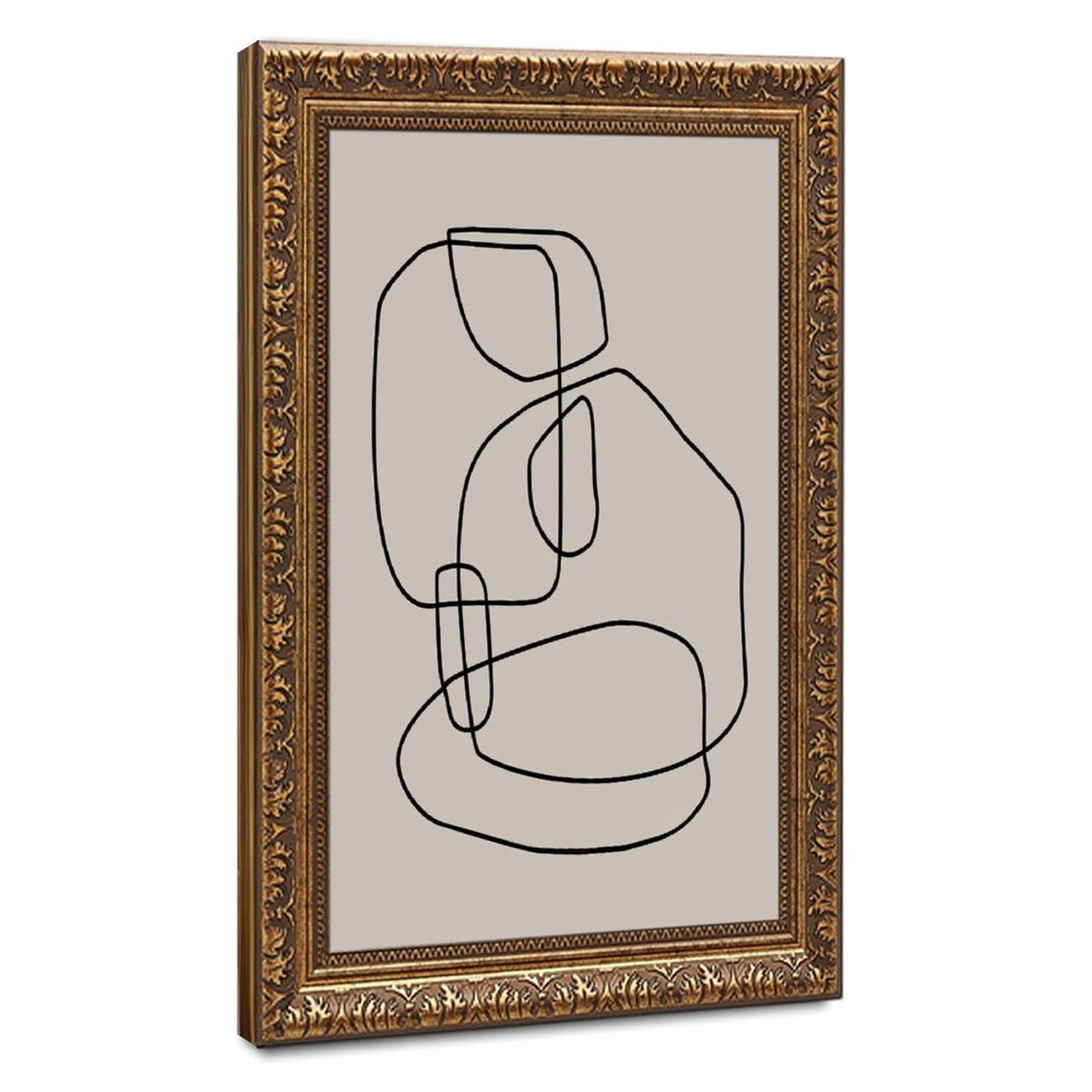 Bareronor Boho Forms Canvas Poster Bedroom Decor Landscape Office Room Decor Gift 20" L X 30" W