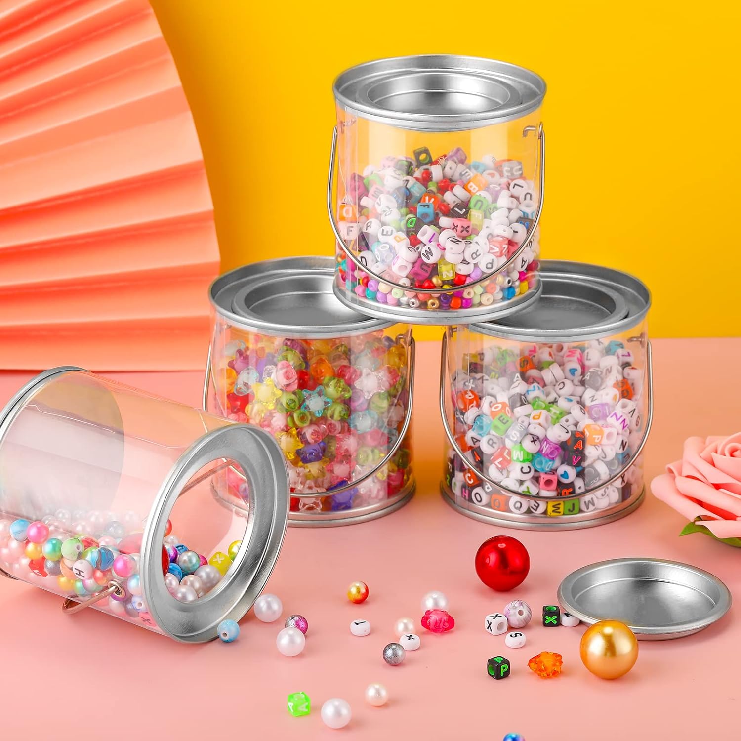 Buy Paint Cans Plastic Paint Cans Clear Small Empty Paint Cans with