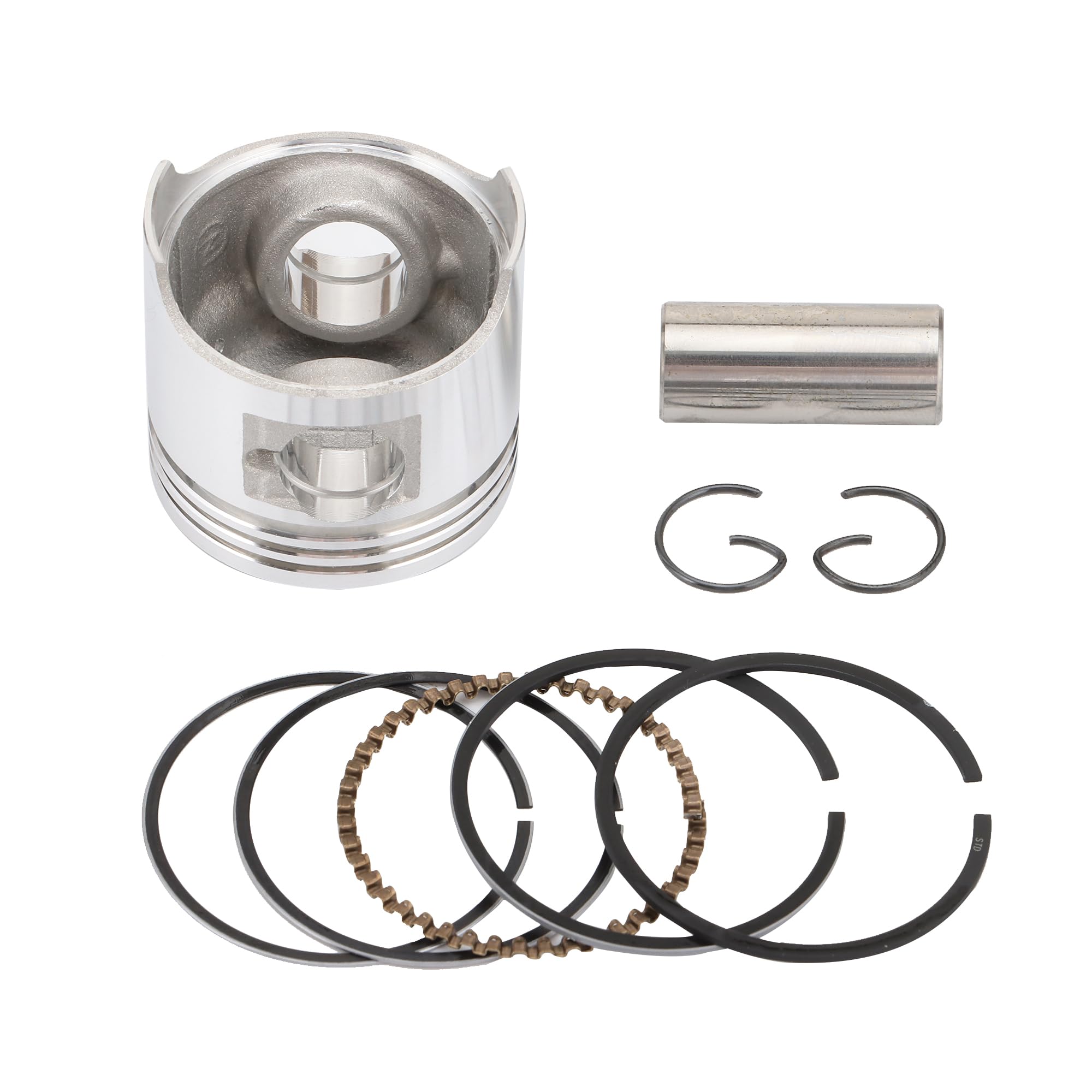 GOOFIT 39mm Piston Kit Assembly for 50Cc Horizontal Engine Atv Dirt Bike Go Kart