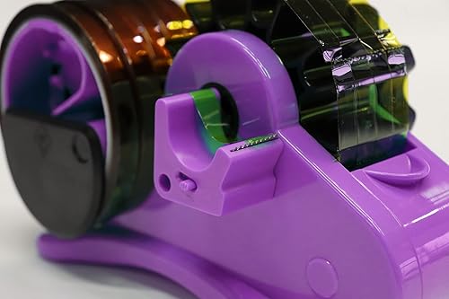 Miniatura 5 de Sublimación de cinta térmica púrpura - Dispensador de cinta térmica de corte en rollo múltiple de 1 pulgada y 3 pulgadas, núcleo de doble carrete