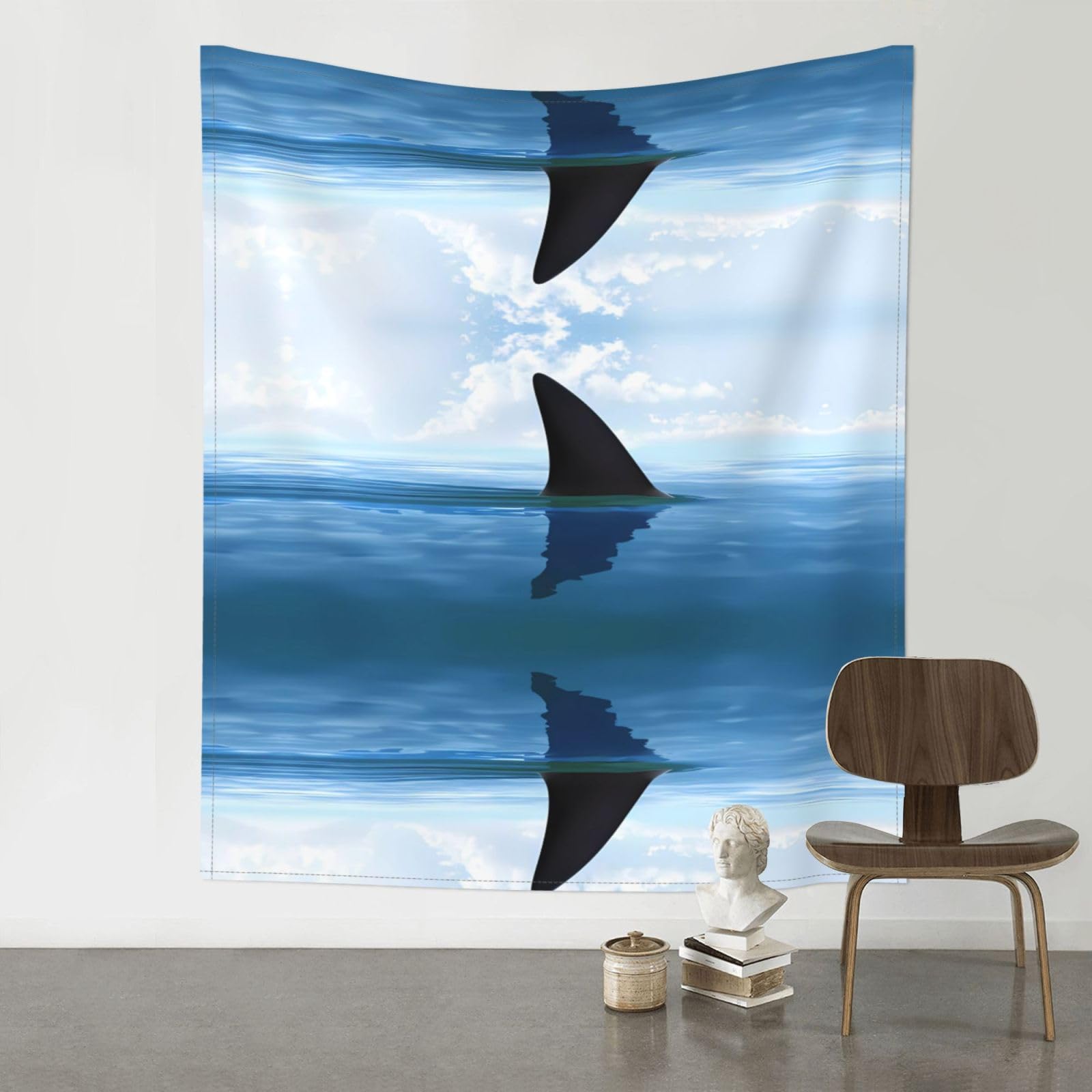 YYHHAOFA Shark cum Prints 60x51in Wall Tapestry Boho Chic Dorm Decor & Beach Throw Blanket