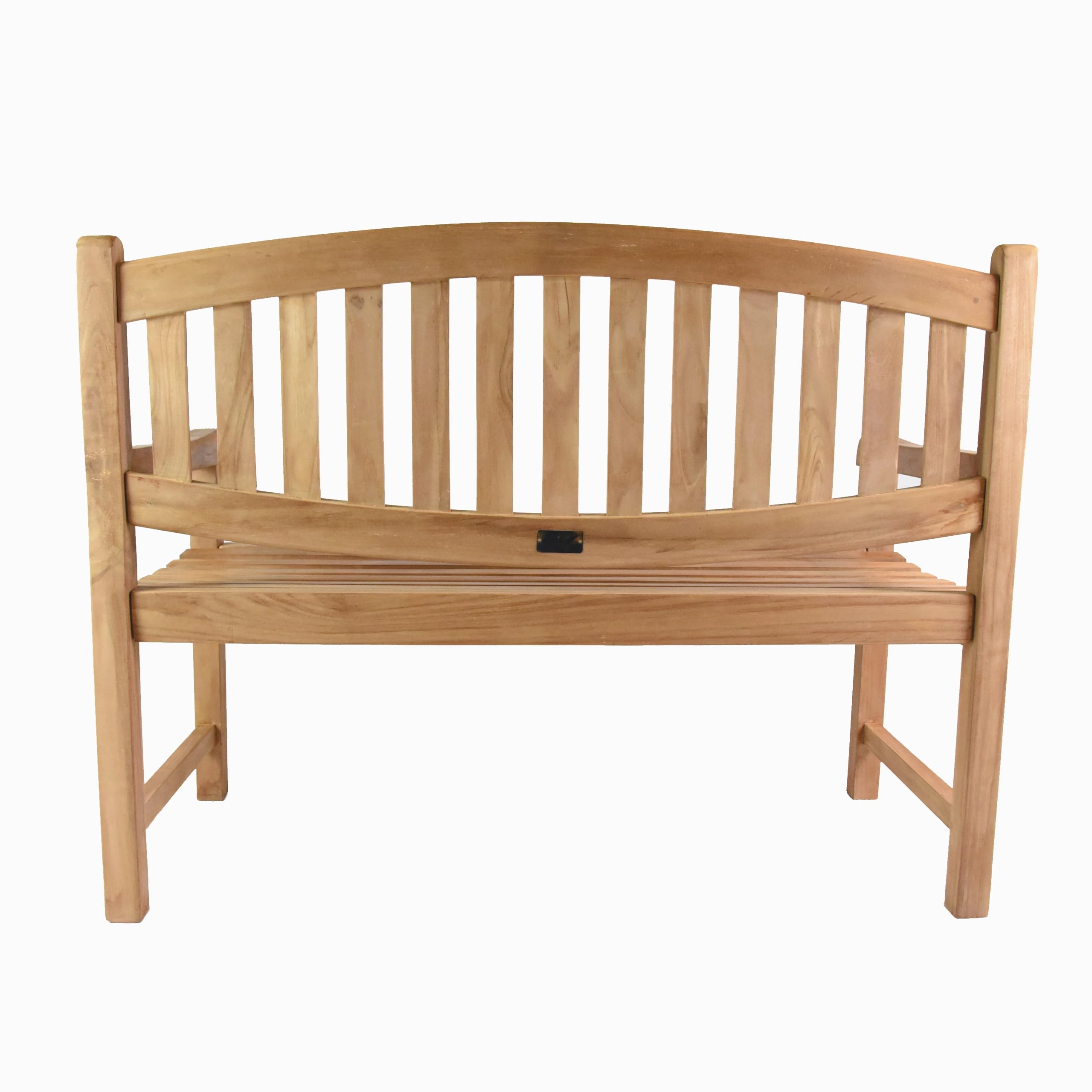 Divero 2-Sitzer Gartenbank „Bradford“ aus Teakholz, behandelt
