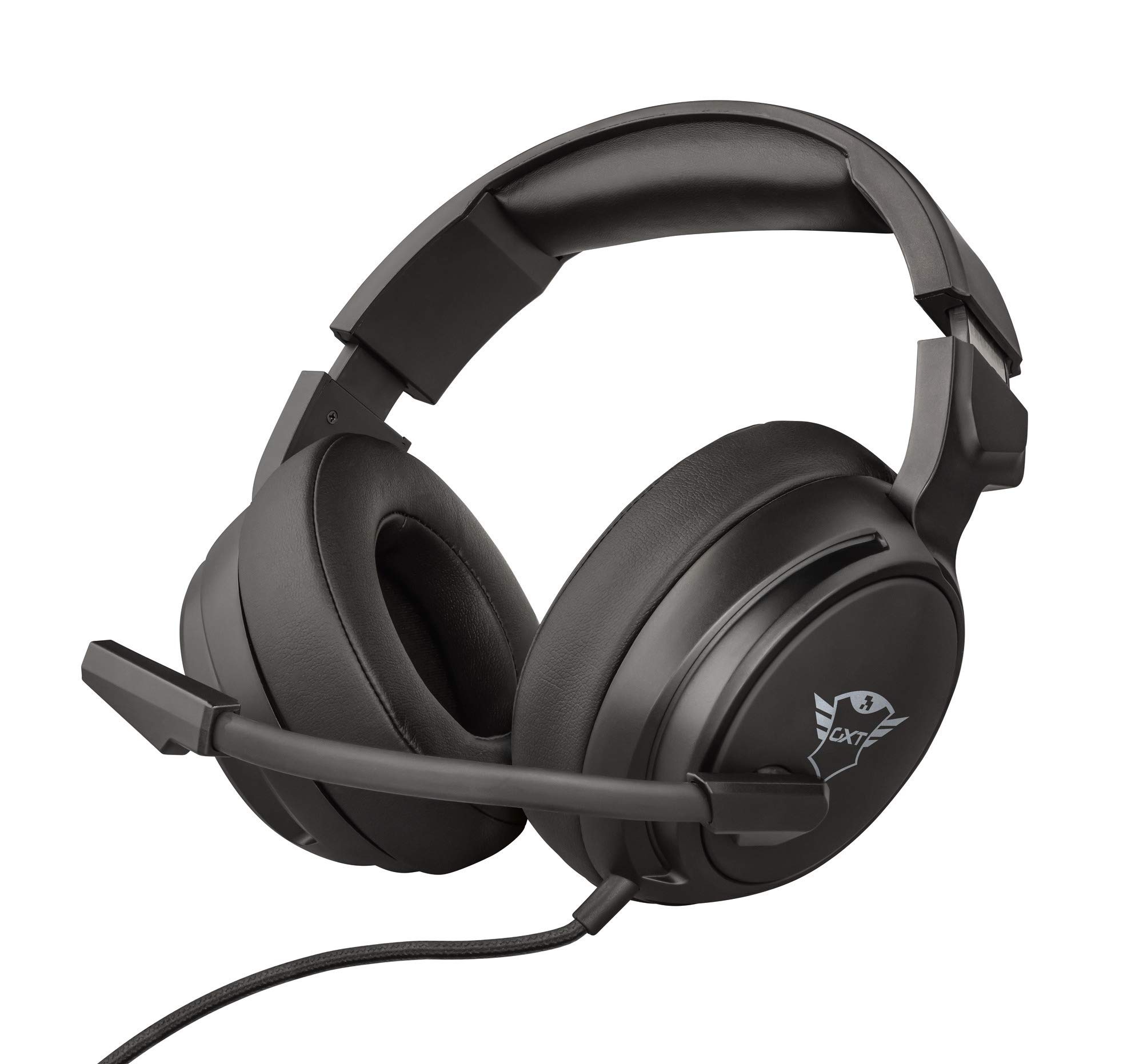 Trust Gaming Casque Gamer GXT 433 Pylo Casque Micro pour Consoles et PC, Filaire, Jack 3.5mm, Câble Tressé, Microphone Repliable pour PS4, PS5, Xbox Series X, Xbox One, Nintendo Switch - Noir