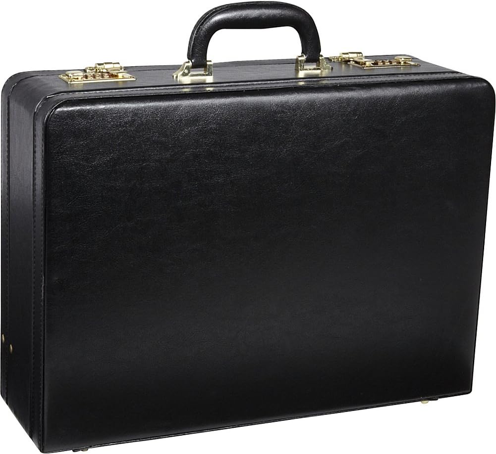Amerilether Large Expandable Faux Leather Attachè Case (#2894-89)
