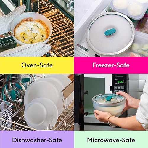 Miniatura 6 de Utensilios de cocina para microondas  Vaporizador de microondas para cocinar  Cuencos para mezclar aptos para microondas  Vaporizador de verduras