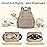 mommore Diaper Bag Backpack Small Diaper Backpack Mini Travel Baby Bag Quilted Diaper Bag with Insulated Pockets, Stroller Straps