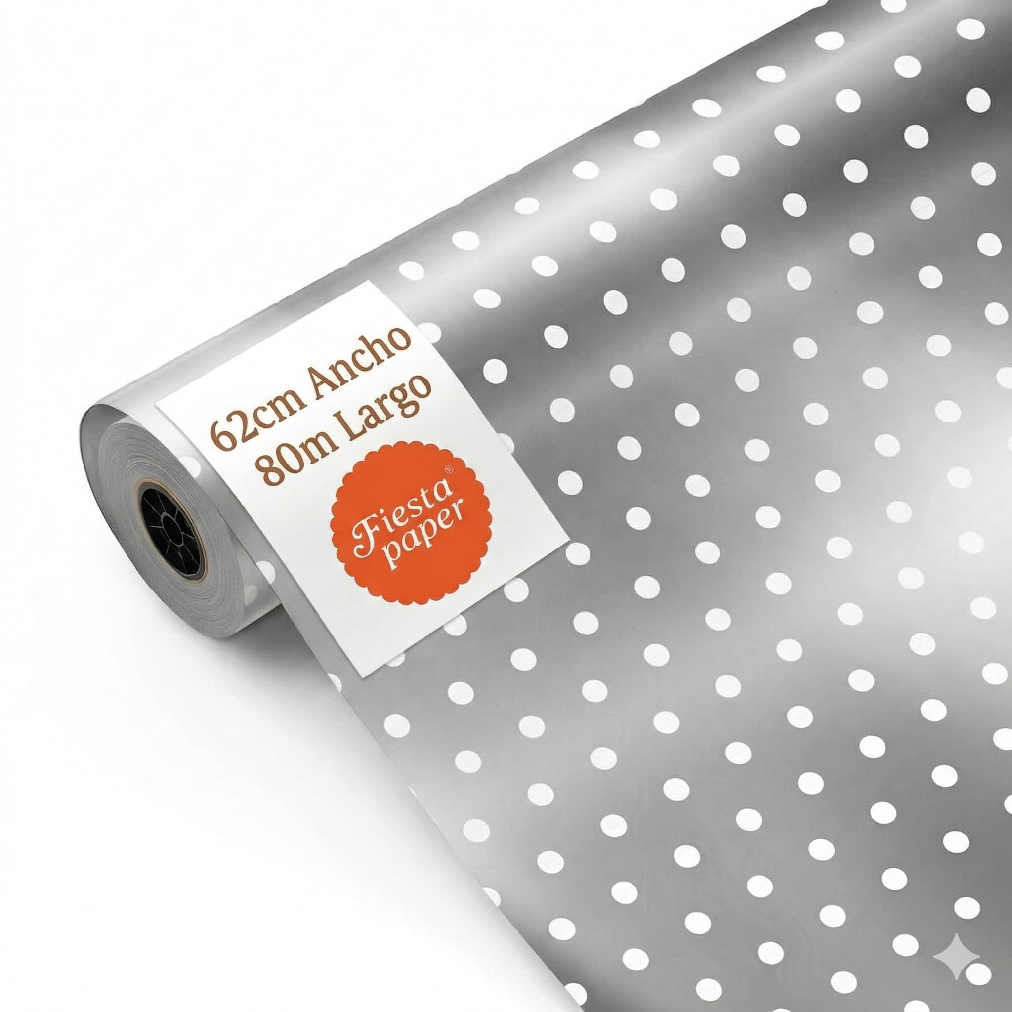 Grand Rouleau Papier Cadeau 62 Cm X 100 M - Motif Anneaux Fond Or Élégant - Idéal Magasins, Commerces, Anniversaires & Baby Shower