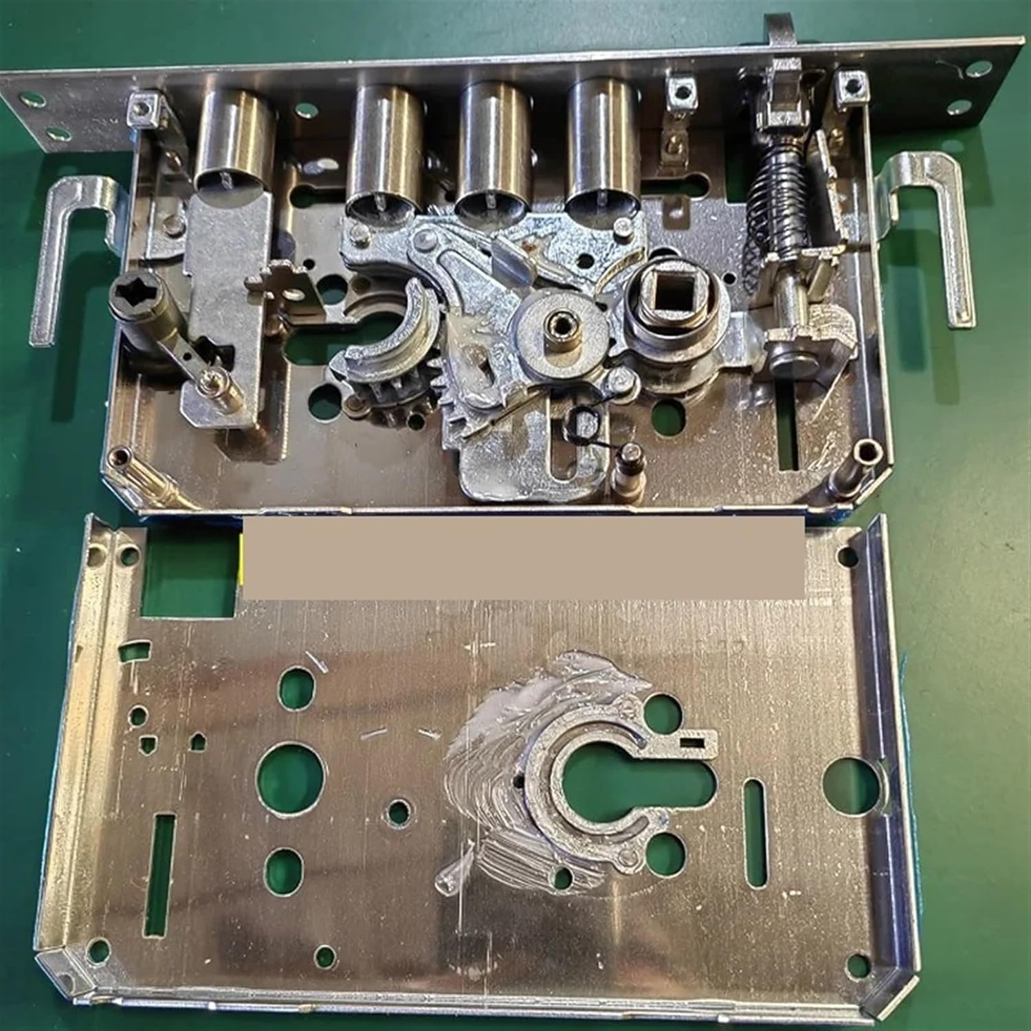 6068 304 Stainless Steel Door Lock Body Internal Gear Structure for Smart Fingerprint Lock 1Pcs(24x240 no Hook)