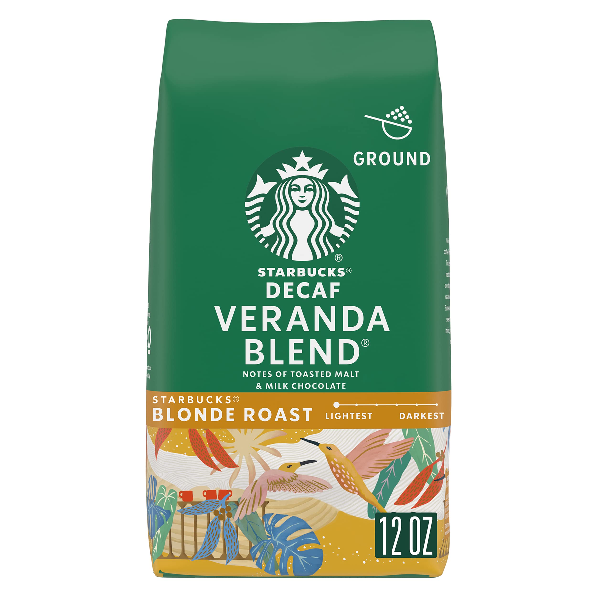 Starbucks Ground Coffee, Starbucks Blonde Roast Hot or Iced Coffee, Decaf Ver...