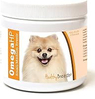 Vista 255 de Healthy Breeds Schnauzer en miniatura Omega HP Ácido graso para piel y pelaje Masticables suaves 60