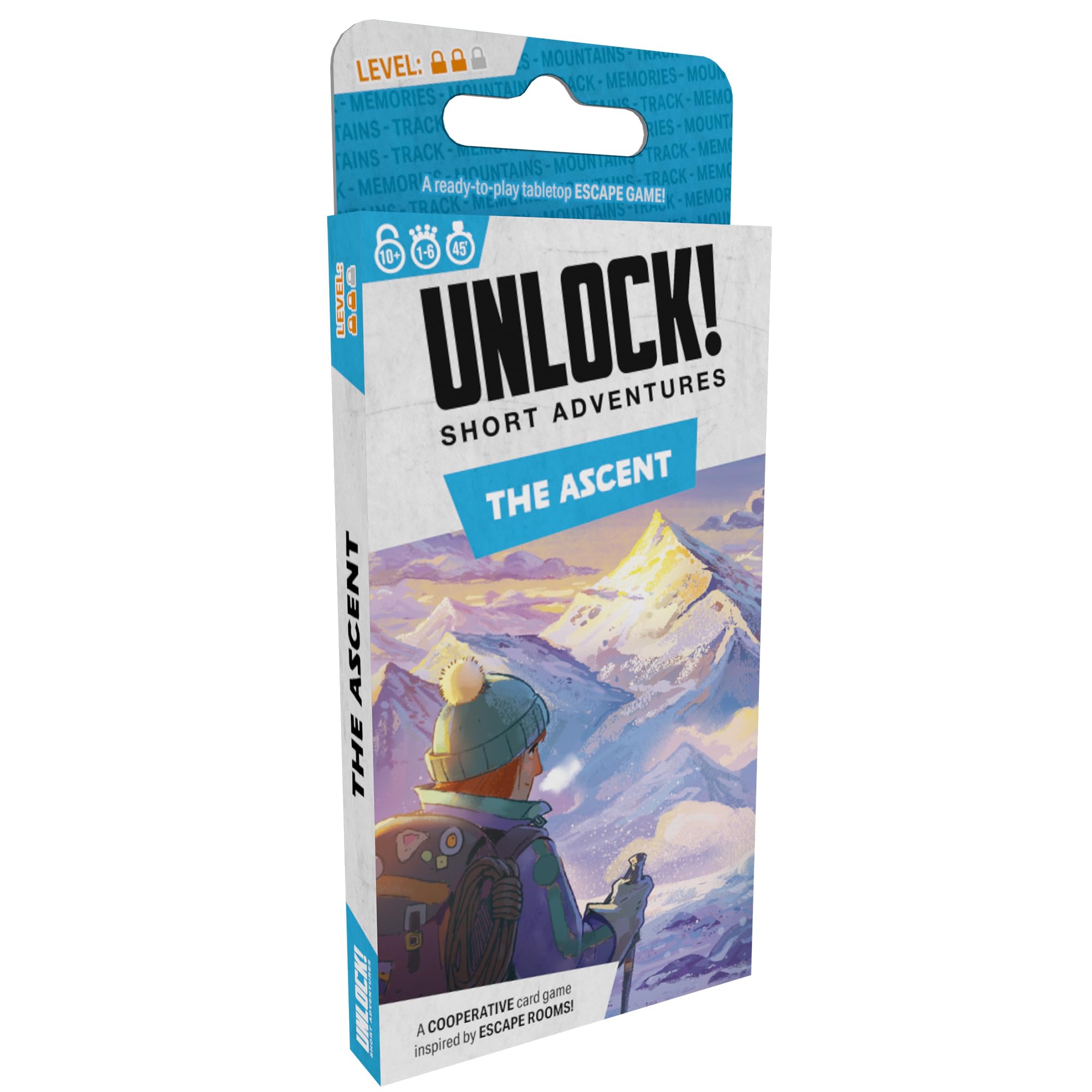 Asmodee | Unlock! Short Adventures 13 - The Ascent | Card Game | Ages 10+ | 1-6 Players | 45 Minutes Playing Time