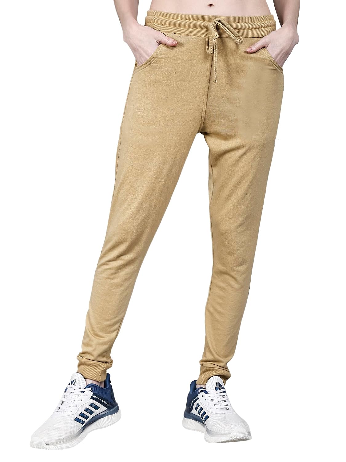 Women's Track Pants – Regular Fit, Stretchable, Drawstring Waist & Ribbed Cuffs | Ideal for Gym, Yoga, Running & Casual Wear