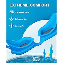 ZIONOR Kids Swim Goggles, G1 MINI UV Protection Anti-Fog Polarized Swimming Goggles for Age 6-14