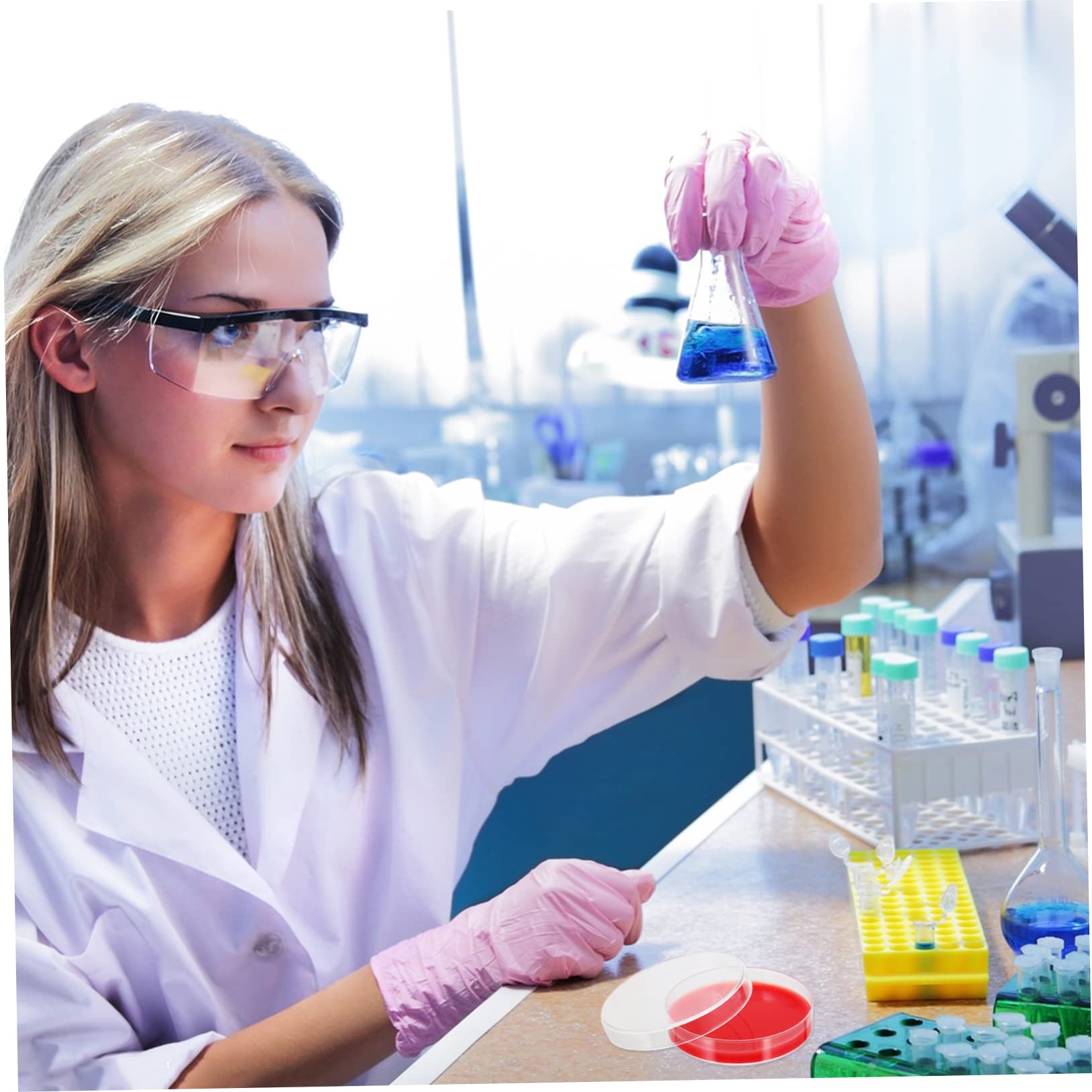 20piezas Placas De Agar De De Para Placas Petri Estériles Para Microbiología Resistencia Caídas y Rupturas