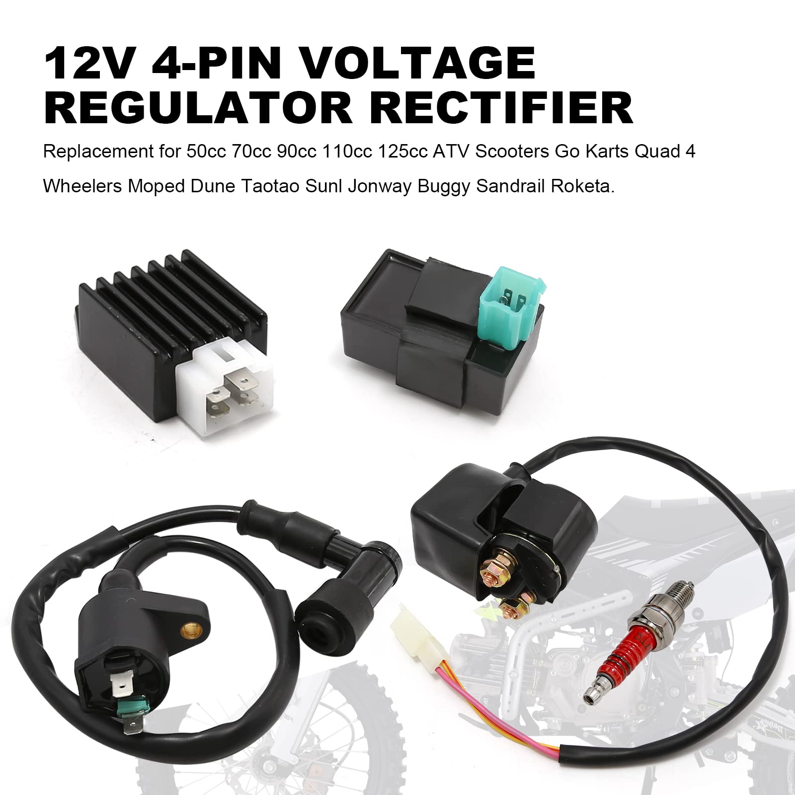 Kit Bobine D'allumage CDI 6 Broches Réglable Pour Scooter, Cyclomoteur