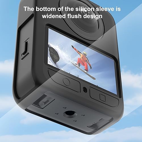 Miniatura 4 de Funda de silicona para DJJ Osmo 360 con protector de pantalla (paquete de 3), color negro para DJJ Osmo 360