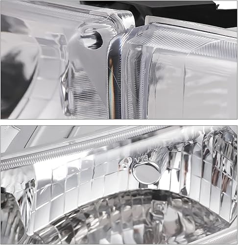 Miniatura 5 de M-AUTO Par de faros delanteros transparentes compatibles con Dodge Ram 150094-02 Ram 2500 3500 24 puertas, lado izquierdo del conductor y del