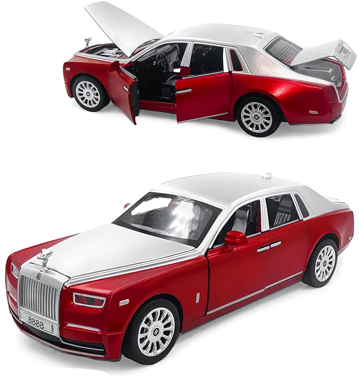 EONWISE™ 1:32 Rolls Royce Phantom Toy Car Metal Pull Back Diecast