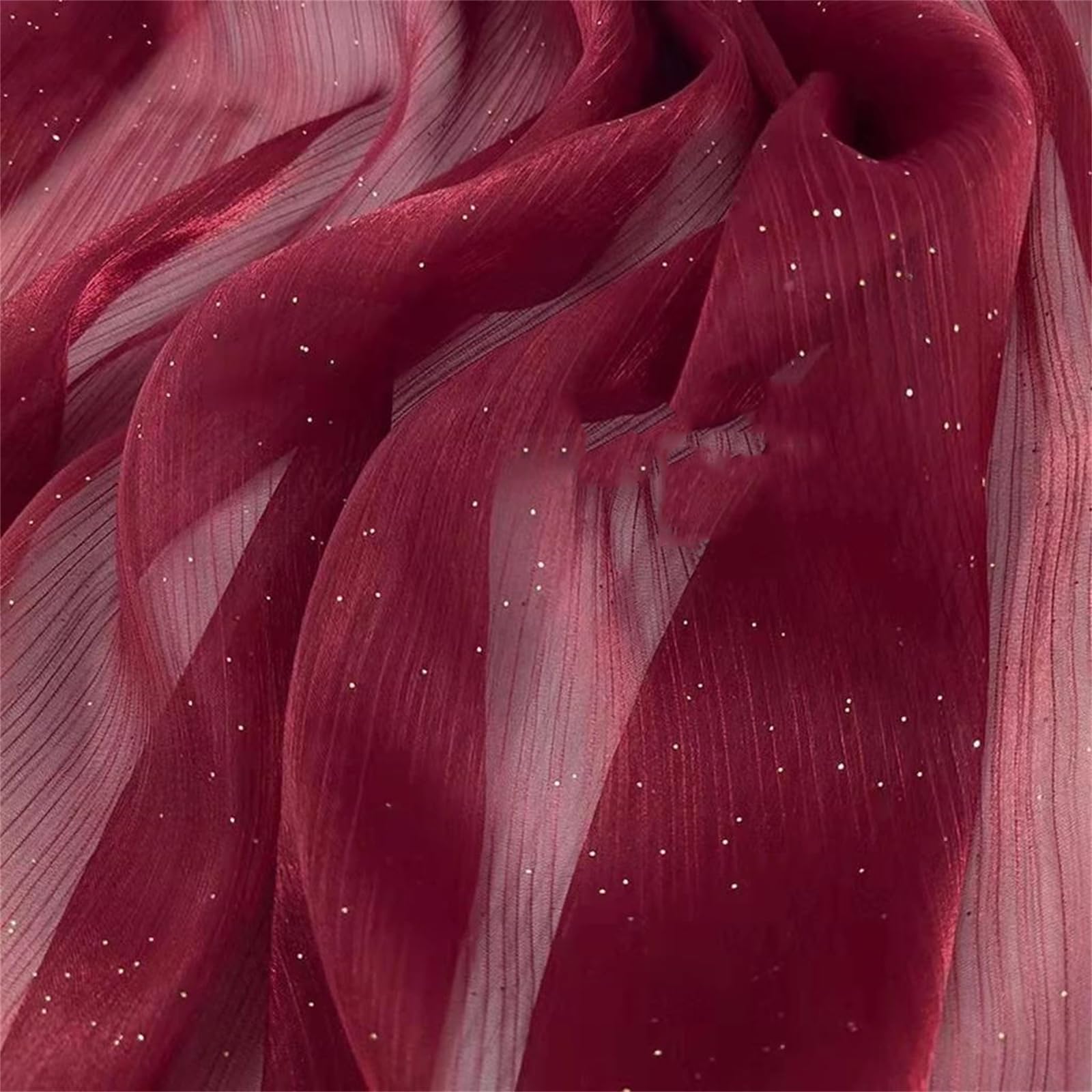 Organza Fabric, Glitter Organza Fabric Multicolor 100cm x 150cm(Fenghong)