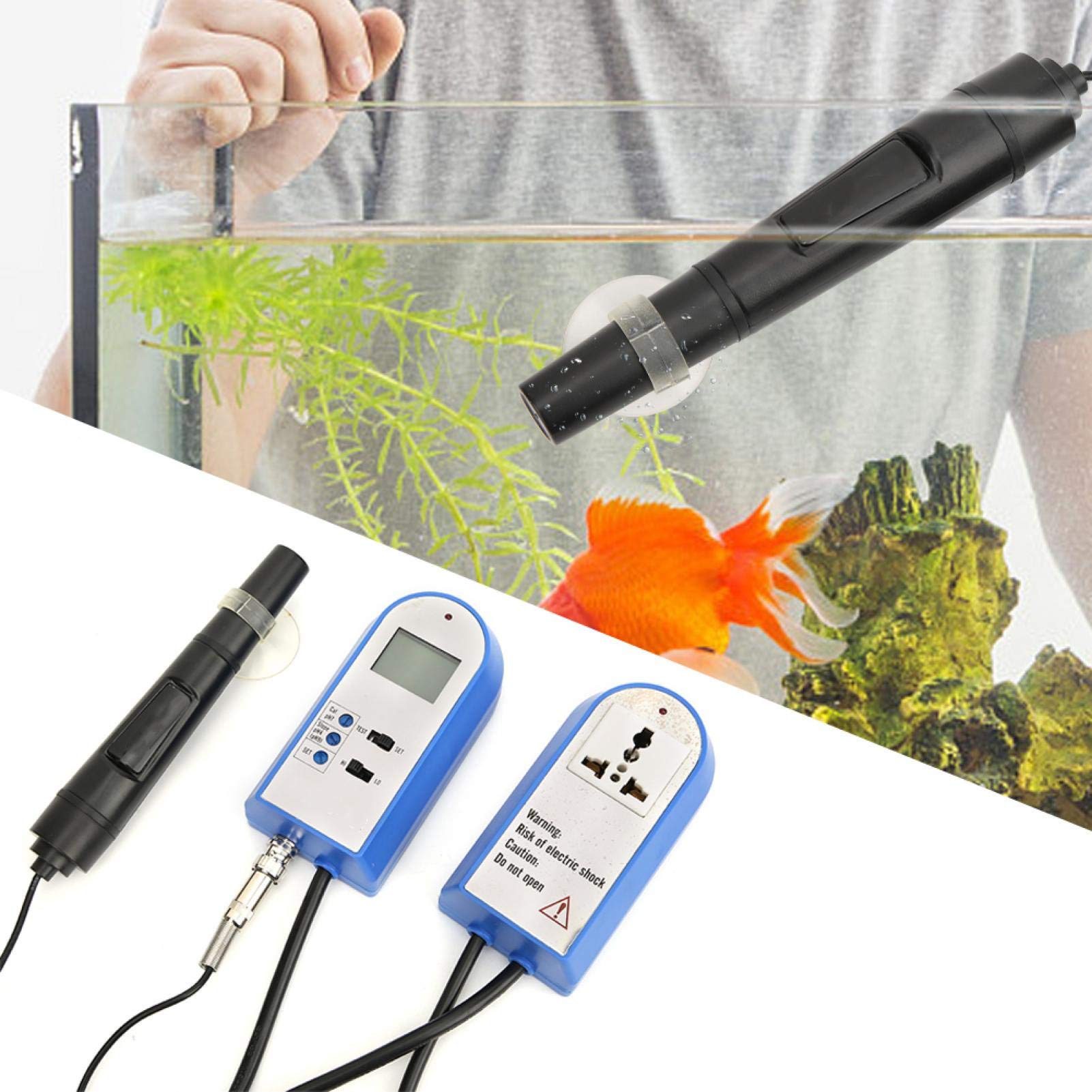 Cyfrowy regulator pH online, przemysłowy chemiczny regulator wody, sonda, monitor jakości wody, detektor 0-14 pH, do akwarium (wtyczka UE)