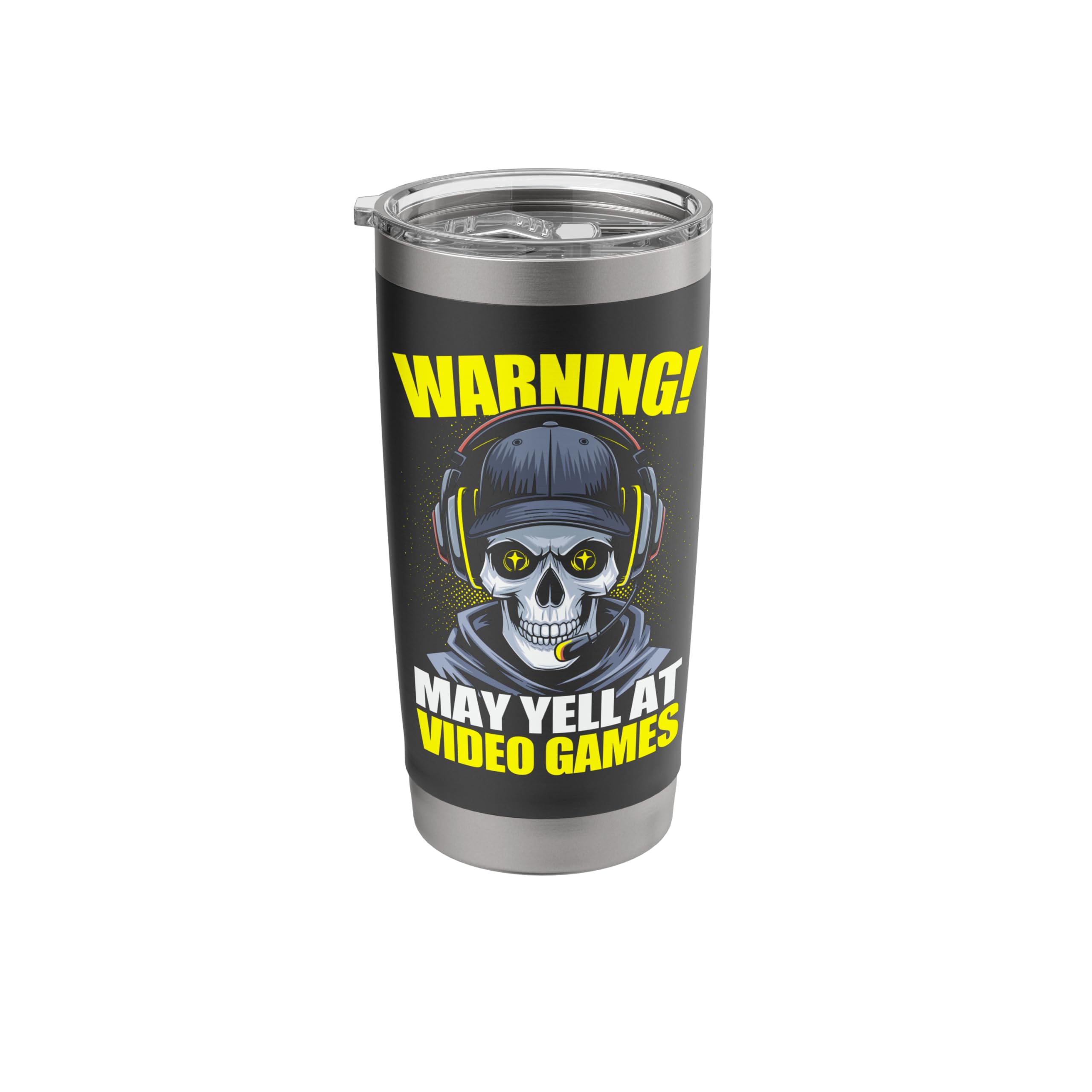 Gamer Skeleton Gaming Video Games Stainless Steel Insulated Tumbler