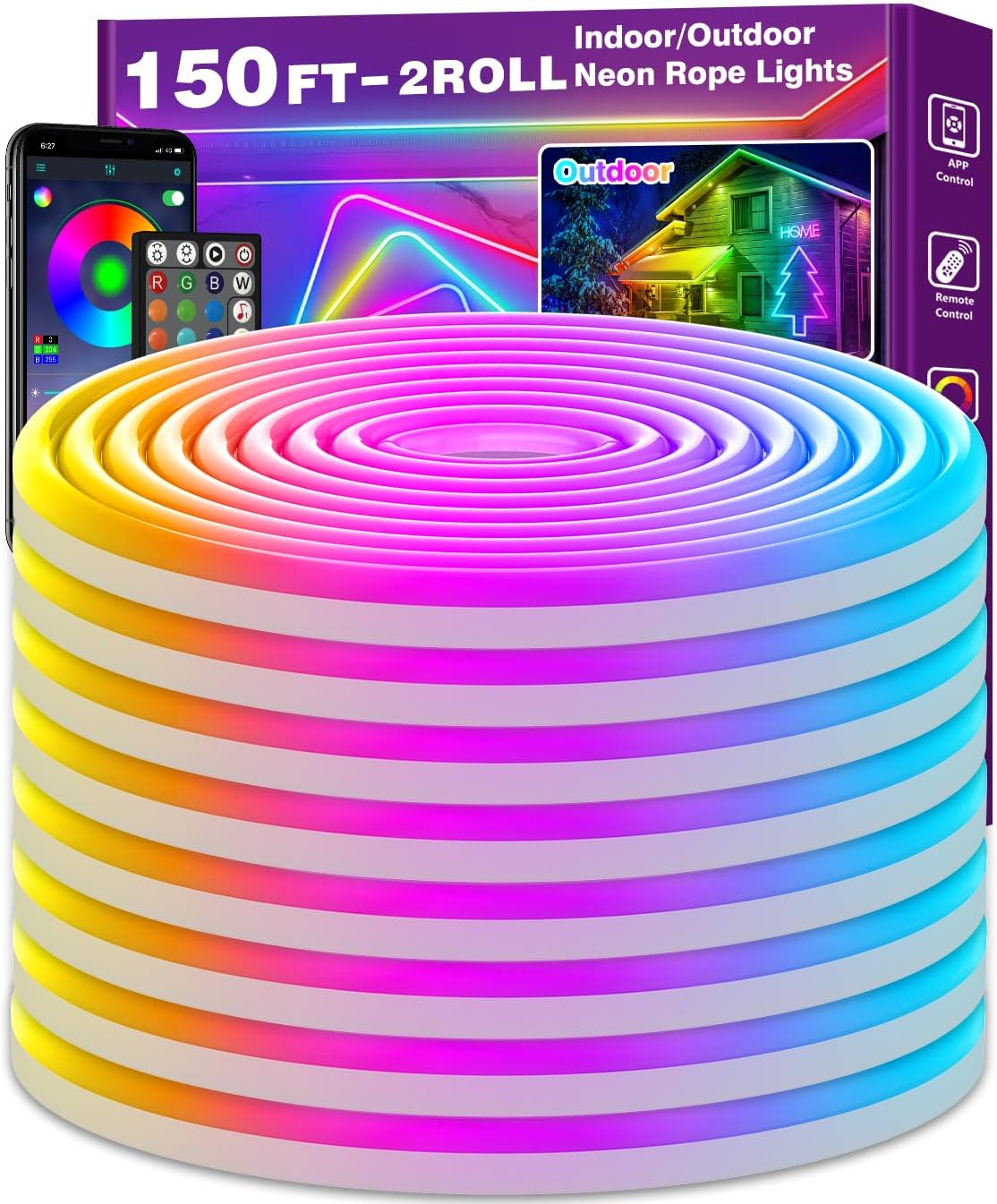 Barre LED RGB 32 Cm - Synchronisation Musique, Télécommande Et Appli, Pour Gaming, TV, Ambiance Bureau