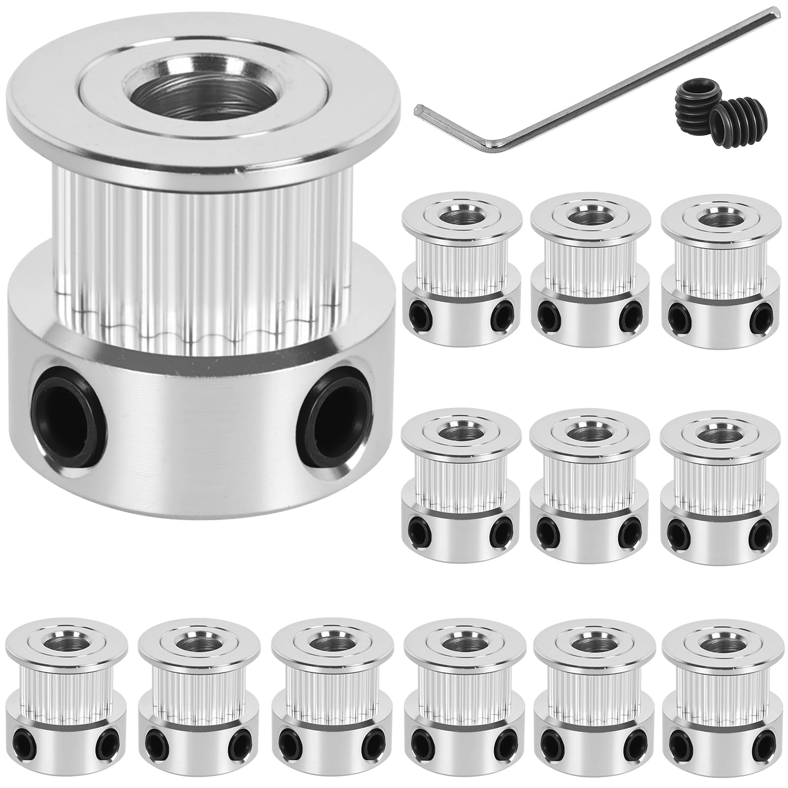 12 Pack GT2 Timing Belt Pulley 20 Teeth,8mm bore,synchronous Pulley — Amazon image 9