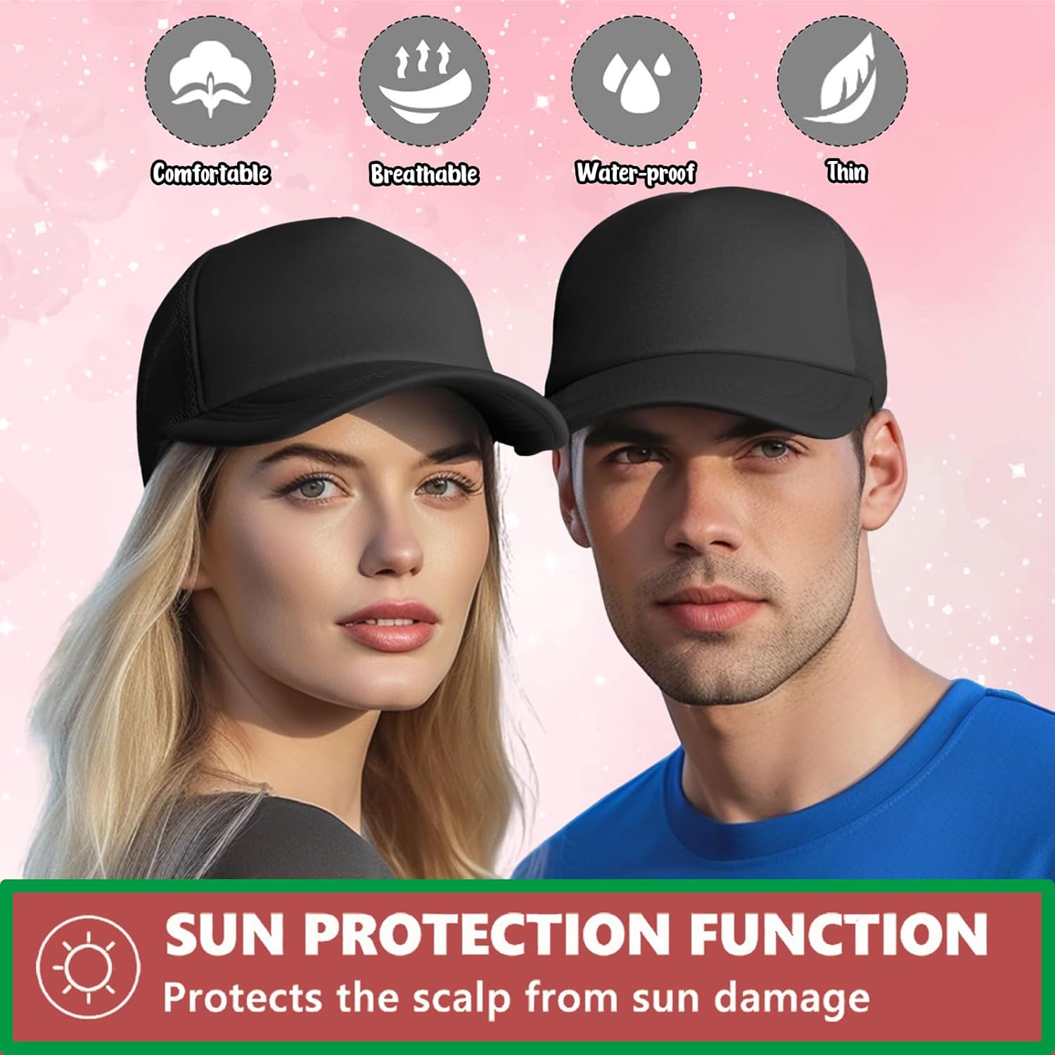 Custom Hats Bulk Custom Hats for Man Woman Personalized Hats Bulk Custom Trucker Hat Custom Hats with Text Photo Logo - Image 3